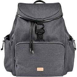 BÉABA, Luiertas, luierrugzak, grote inhoud 22 l, 13 opbergzakken, veel accessoires, maximaal comfort, waterdicht, Vancouver-tas, donkergrijs