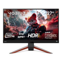BenQ MOBIUZ EX2710Q Monitor Gaming 27” QHD IPS, 165Hz, 1ms, HDRi, HDR400, 95% P3, Light Tuner, FreeSync Premium, Compatible 120Hz para Xbox Series X, Eye-Care, Altavoces 2,5W