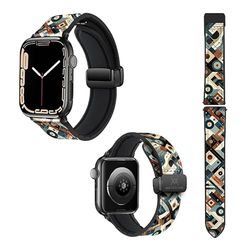 Cinturino per Apple IWatch, multicolore, 18 mm, Picasso