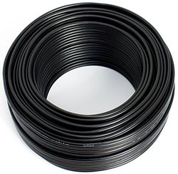 SeKi Câble de haut-parleur noir 2 x 1,50 mm² 30 m