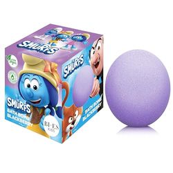 The Smurfs - Bomba da bagno al profumo di mora, naturale e vegana, adatta a tutte le età, 165 g
