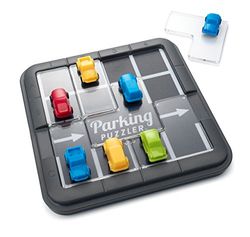SmartGames - Tournis Parking - Thinking Game - Park Vehicles at the Right Locations - 60 Challenges of Different Levels - 1 Player - Ages 7 and up