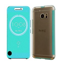 For HTC 10 grey DR.YEAST Ice Dot View Cover