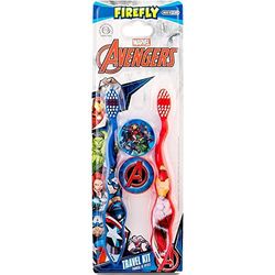 FireFly Barbecue Marvel Os Vingadores- Conjunto de 2 escovas de dentes para crianças, ideais para viagens 40 g