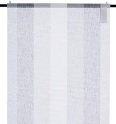 Home Fashion Decorative Sliding Privacy Curtain Panels Long Stripes Grey 245 x 60 cm