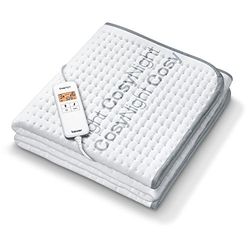 Beurer UB 190 CosyNight Comfort Warmte-onderbed, op afstand bestuurbaar via app en Amazon Alexa, twee temperatuurzones