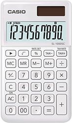 Casio SL 1000 SC WE Calculatrice de poche Blanc