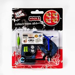 Grip & Tricks SCOOT-M4-CODE-FAB Vingerscooter Stunt Mini Scooter, Zwart/Blauw