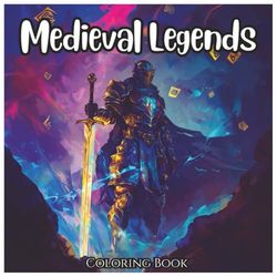 Medieval Legends: Fun Fantasy Coloring Book For Kids and Adults: Knights, Dragons, Castles, and Magical Creatures to Color for All Ages