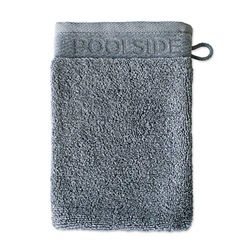 Möve Poolside - Guante de baño (20 x 15 cm, Fabricado en Alemania, 100% algodón, Piedra (Gris)