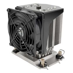 SilverStone Technology XE04-4677V, Refroidisseur de CPU pour serveur/poste de travail à facteur de forme réduit 4U pour sockets Intel LGA4677, SST-XE04-4677VB (Noir+Noir)