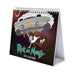 Grupo Erik Official Rick & Morty Calendar 2022 - Desktop Calendar 2022 Rick & Morty Desk Calendar 2022-12 Month 2022 Planner, CS22020