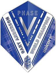 Unicorn Ultrafly Gary Anderson World Champion Phase 5 Dart Flight Plus Unisexe, Bleu