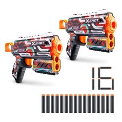 Confezione di 2 pistole X-Shot Skins Reckoning Flux con (16) dardi di ZURU