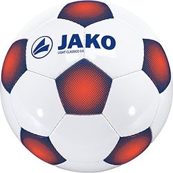 Jako Unisex Light Classico 3.0 Ball, Unisex, 2308, Weiß/Night Blue/Flame, 5