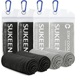Sukeen Koelhanddoek voor nek en gezicht (40 x 12 inch), microvezel bulkkoelhanddoeken voor atleten die nekwraps koelen, onmiddellijke koelhanddoeken voor yoga, sportschool, golf, hardlopen, fitness en