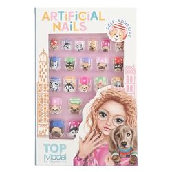 Depesche 12654 TOPModel City Girls - Ongles artificiels Autocollants dans de Nombreux Designs et Motifs, 24 Ongles artificiels de différentes Tailles