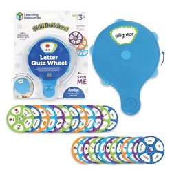 Learning Resources Rueda de Letras LER3790, A Partir de 3 Años, ABC, Reconocimiento de Letras, Autocorrección, Incluye 26 Tarjetas