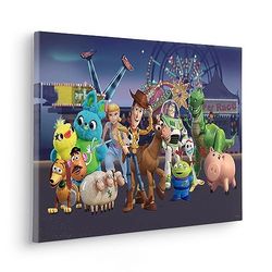 Komar Cuadro en bastidor, diseño de Toy Story The Greatest Team, tamaño 40 x 60 cm, para habitación infantil, multicolor