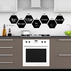 Ambiance Sticker Ardesia - Adesivi da parete adesivi cancellabili – MA Belle Petite Settimana – H25 x L100 cm