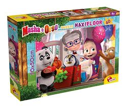 Liscianigiochi - Maxi Puzzle de Masha y el Oso de 60 piezas - Puzle para niños a partir de 3 años - 92970