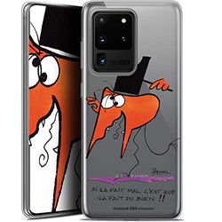 Caseink Beschermhoes voor Samsung Galaxy S20 Ultra (6.9) [officieel gelicentieerd product Collector Les Shadoks® Design Ca Fait du goed!] - zacht - ultradun