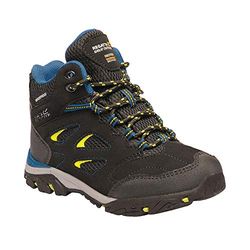 Regatta Chaussures Techniques Junior-Holcombe Iep, Hiking Boot garçon,Black(Black/Neon Spring)36 EU