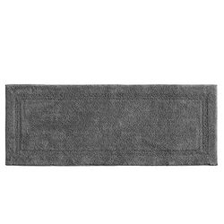 Nautica Home | Tapis de Bain 100, Ultra Doux et Absorbant, certifié Oeko-Tex, Dos antidérapant, Coton, Gris, 60 x 22 cm