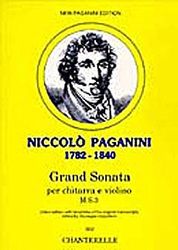 Grand Sonata: M.S.3. violin and guitar. Partition et partie.