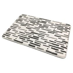 MSV 142055 Tappeto da Bagno Loft in Schiuma Memory 50 x 70 cm in Memory Foam, Grigio, 50 x 70 x 15 cm