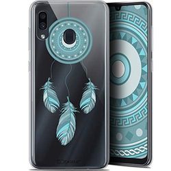 Caseink Hoes voor Samsung Galaxy A30 (6.4) [Gel Motief HD Collectie Dreamy Design Attrape Rêves Blue - Flexibel - Ultra Thin - Gedrukt in Frankrijk