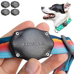 TagVault™ AirTag Lot de 4 Supports de Collier pour Chien – Étanchéité IP68, ne pendent Pas, s'adapte à Toutes Les largeurs de Colliers | Elevation Lab