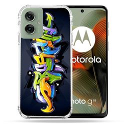 Cokitec Wzmocniona obudowa dla Motorola G55 5G Street Art Graffiti