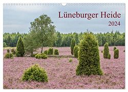 Lüneburger Heide (Wandkalender 2024 DIN A3 quer), CALVENDO Monatskalender: 12 wunderschöne Bilder aus einer alten Kulturlandschaft