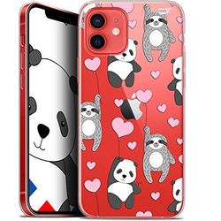 Caseink fodral för Apple iPhone 12 Mini (5.4) gel HD [tryckt i Frankrike - iPhone 12 minifodral - mjukt - stötskyddat ] Panda'mour