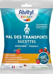 Alvityl Mal des Transports - Trajet tranquilo y sereno - 10 chupetes