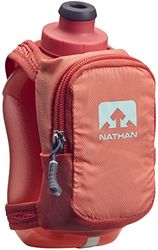 Nathan NS4859 Speedshot Plus Quick Grip 12oz Running Waterfles met ritssluiting, Fusion Coral