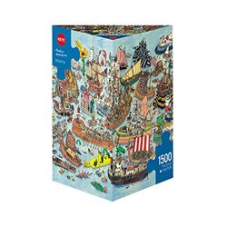 Heye- Other License Trian Puzzle-Triangolare, 1500 Pc-Regatta, Adolfsson, 29891