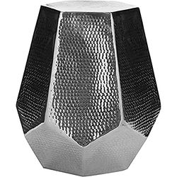 Safavieh stołek Molly, metal, srebrny