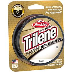 Berkley Trilene 100% Fluorocarbon Leader, Fishing Line, Fluorocarbon, Predator Fishing, Perch, Zander, Trout, Unisex, Clear, 0.28mm | 5.9kg | 13lb | 50m | 55yd