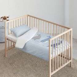 Kids&Cotton Tabor Big påslakanset blå 100 x 120 cm
