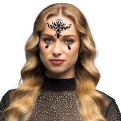 Boland - Bijoux de corps set de 3, strass autocollants pour le visage et le corps, idéal pour le carnaval, le maquillage ou le festival