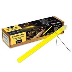 Cyalume Carton de 40 Bâtons Lumineux SnapLight Flare Alternative 25cm Jaune 2 Heures 10''