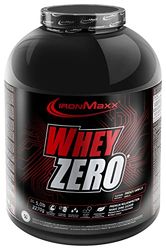IronMaxx Whey Zero – Isolat de protéine de lactosérum en poudre – Protection et Régénération Musculaire – Sans sucre – Goût Vanille – 1 x boîte de 2,27kg