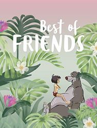 Komar Disney muurschildering Jungle Book Best of Friends | Kinderkamer, babykamer, decoratie, kunstdruk | zonder lijst | WB089-30x40 | Maat: 30 x 40 cm (breedte x hoogte)