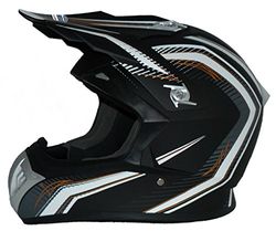 Protectwear Casco moto Croce, casco Enduro, nero-bianco FS603-SW, taglia 2XL