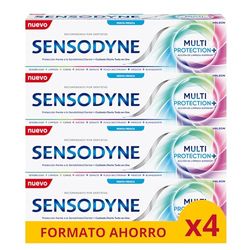 Sensodyne Dentifricio multi-protezione protezione contro la sensibilità dentale + cura quotidiana, confezione da 4 x 75 ml