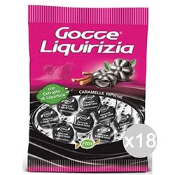 Fida Set 18 Caramelle Gocce Liquirizia Gr 200 Dolci E Alimentari, Multicolore, Unica, 3600 unità