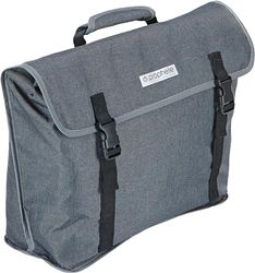 Prophete Borsa laterale Urban, 20 l, impermeabile, con tracolla, elementi di montaggio nascosti, grigio