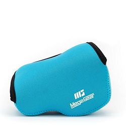 MegaGear Ultra Ligero Funda Bolsa Protector Neopreno Cámaras Réflex para Sony NEX-6, Sony NEX-7, Sony NEX-F3 con Lente 18-55mm (Azul)